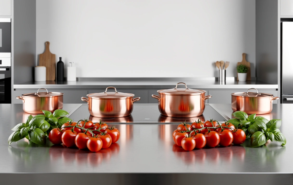 Cucina professionale e ingredienti freschi